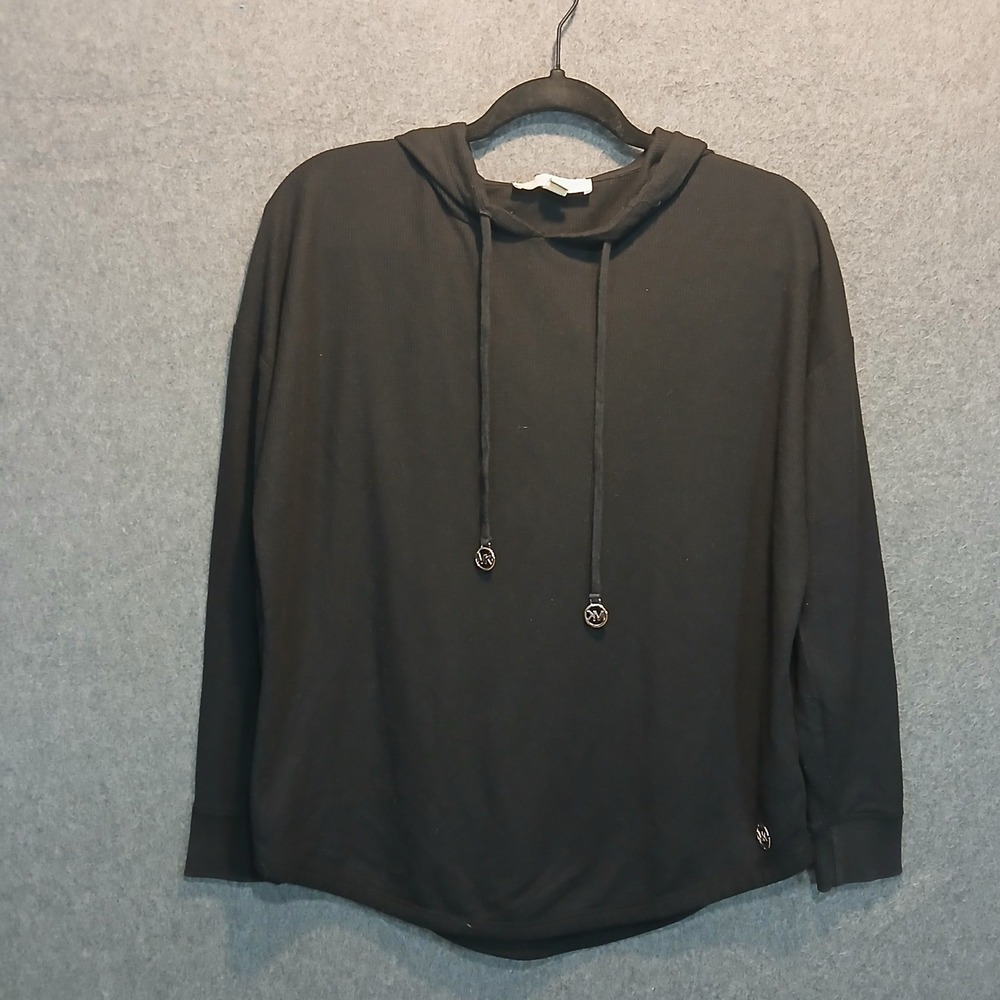 Michael Kors S Waffle Knit Hoodie charms gothic athleisure workout chic classic